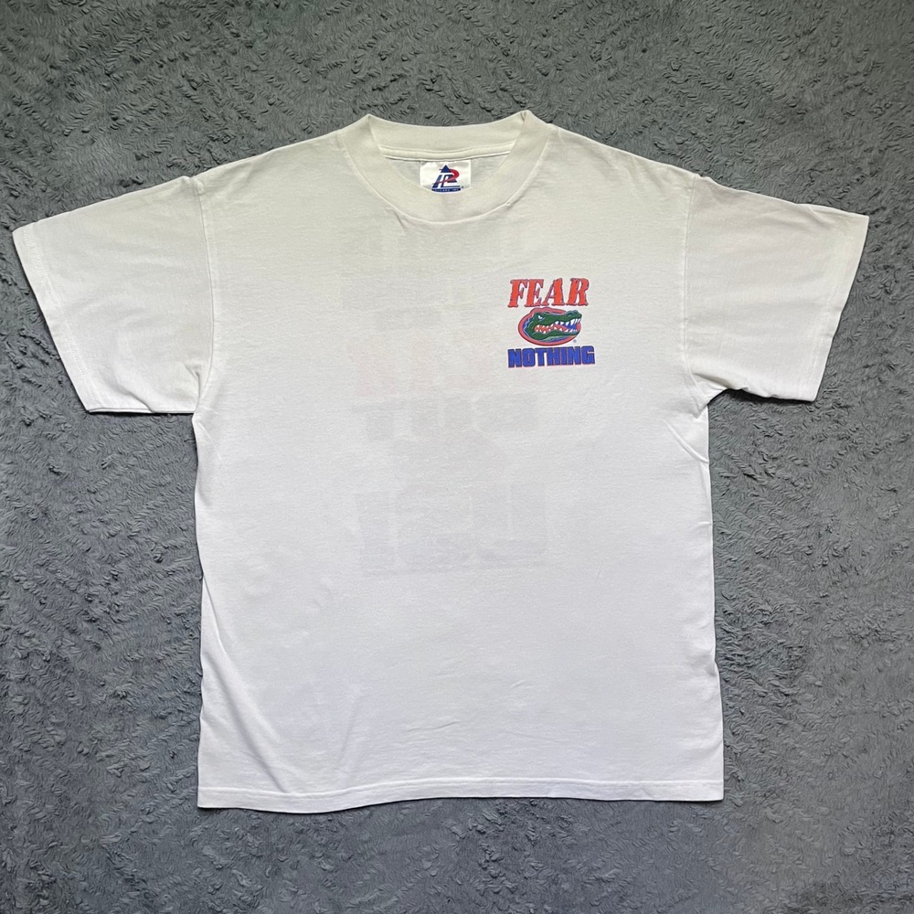 Vintage Florida Gators T-Shirt Mens Medium White Sportswear Football Graphic